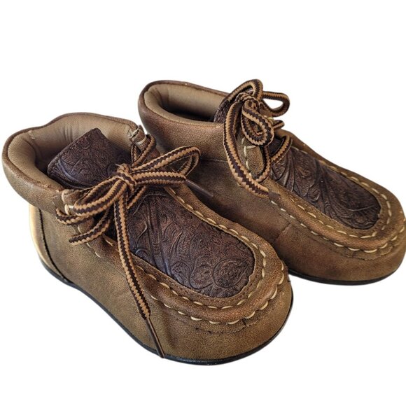 Dbl Barrel Other - DBL Barrel Toddlers Boy's Shoes Size 4  Soft Chukka Embossed Inlay